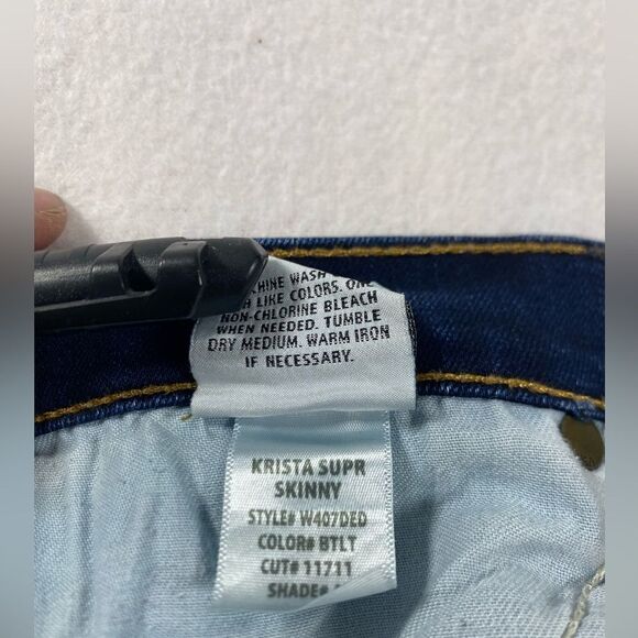 HUDSON Womens Krista Super Skinny Crop Jeans SIZE 26 Made in USA  Medium Wash - Picture 10 of 12